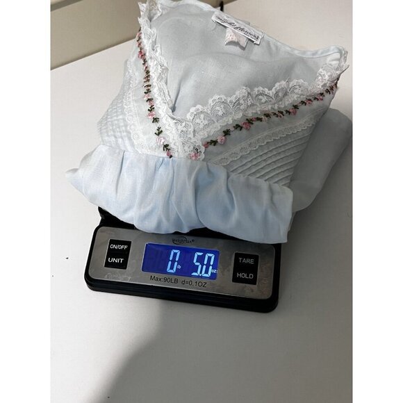 Night Flowers New York Vintage Nightgown Sleeveless Embroidered Lace White XXL - Picture 8 of 8